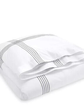 Ralph Lauren Organic Handkerchief Duvet Cover Full/Queen, True Graphite